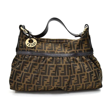 fendi 2373 8br436 cangiante|Tobacco Zucca Print Chef Medium Shoulder Bag .